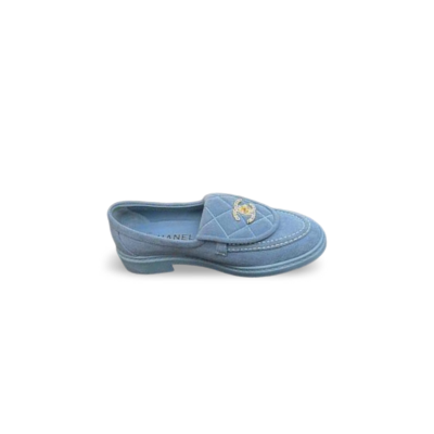 CHANEL QUILTED LEATHER CC TURNLOCK LOAFERS 